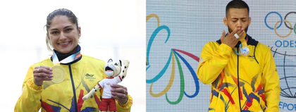 Imagen de  Dicther Toro y Juliana Gaviria, dos cejeños que ganaron el oro en los Juegos Suramericanos