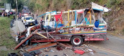 Imagen de  Tragedia en Huila: siete muertos y 30 heridos por bus escalera sin frenos