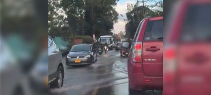 Imagen de Inundación tiene afectada la movilidad en la vía La Ceja–Rionegro a la altura de La Cucharita