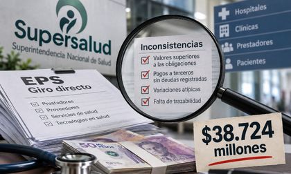Frenan giros por $38.724 millones tras detectar inconsistencias en pagos postulados por EPS