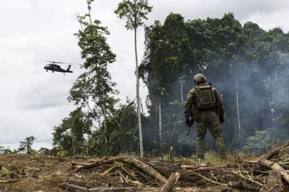 Imagen de  Bombardeo del Ejército y la Fuerza Aérea en Amalfi deja dos presuntos delincuentes muertos