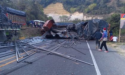 Colisión de vehículos de carga bloqueó paso de la vía Panamericana