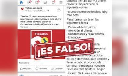 Imagen de  ¡Preste atención! Delincuentes estarían estafando con falsas ofertas laborales en el Oriente