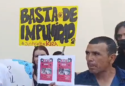 Imagen de Comunidad se moviliza en El Carmen pidiendo justicia por Kira, la perrita asesinada