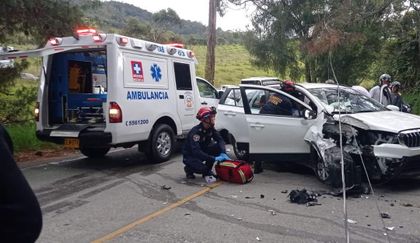 Imagen de Tres heridos dejó accidente de tránsito en la vía La Unión-Sonsón