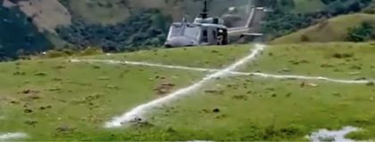 Imagen de Se conocen detalles del helicóptero con ayuda humanitaria que tuvo que aterrizar de emergencia