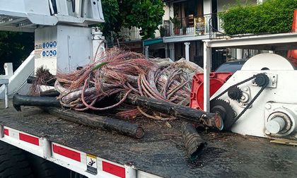 Cuatro personas serán judicializadas por presunto robo de cable de cobre a Emcali