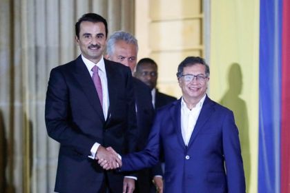 Imagen de  Presidente Petro dice que busca con el emir de Catar “la paz del mundo” y de Colombia