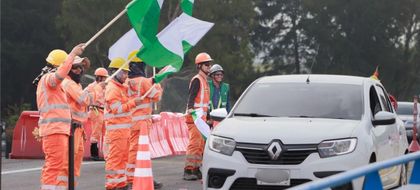 Imagen de  En imágenes: así es el puente que inauguraron en el intercambio vial del aeropuerto de Rionegro