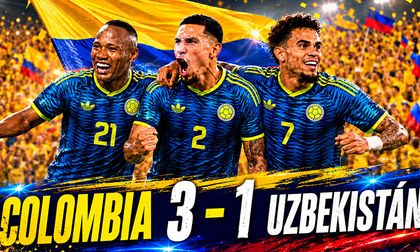 Colombia debutó con autoridad y venció 3-1 a Uzbekistán en el Estadio Azteca