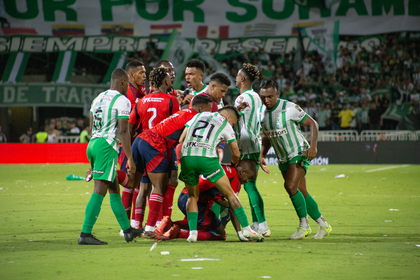 Imagen de  Nacional y Medellín no pasaron del 1-1 en un clásico polémico y con múltiples opciones de gol