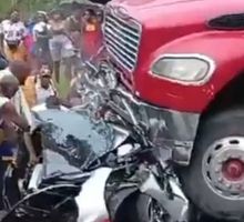 Pareja murió aplastada por tractomula en trancón en la vía a Buenaventura