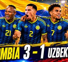 Colombia debutó con autoridad y venció 3-1 a Uzbekistán en el Estadio Azteca