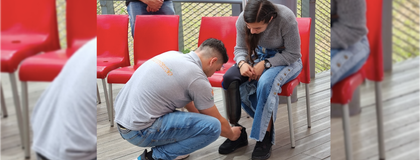 Imagen de Joven de Marinilla volvió a caminar gracias a una prótesis creada por aprendices del Sena