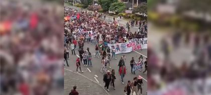 Imagen de Gran Marcha por la Universidad de Antioquia: así avanzan las movilizaciones en Medellín