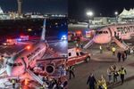 Imagen de Consternación en Estados Unidos: un peatón murió tras ser arrollado por un avión en pleno despegue