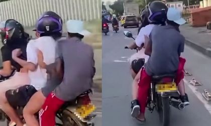 Video: cuatro jóvenes en una moto, sin casco y a toda velocidad generan rechazo en Cali