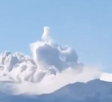 Columna de ceniza de 800 metros se elevó sobre el volcán Puracé