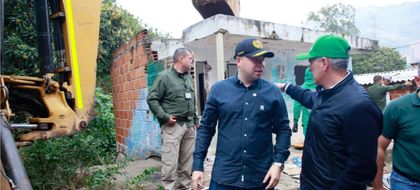 Imagen de Dos inmuebles que eran utilizados para actividades ilícitas fueron derribados en Antioquia
