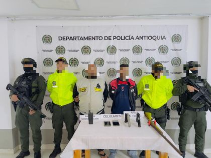 Imagen de Dos hombres fueron capturados en El Santuario por porte de armas y municiones