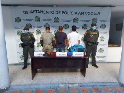 Imagen de Tres sujetos fueron capturados en Marinilla por hurto a fincas