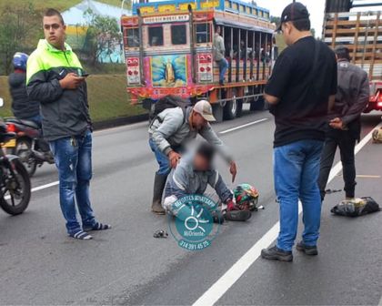 Imagen de Peatón murió en accidente de tránsito en la Autopista, a la altura de Rionegro