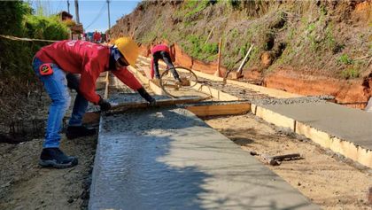 Imagen de  En diez veredas de Rionegro comenzaron a desarrollarse proyectos de placa huella