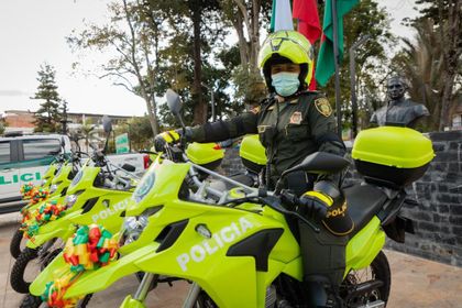 Imagen de  Con nuevas motocicletas, La Ceja fortalece el parque automotor de la Policía