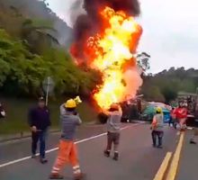 Aparatoso accidente en la vía Panamericana deja al menos siete muertos y varios heridos