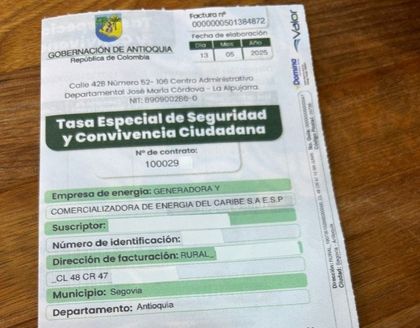 Imagen de  ¡Pilas! El 11 de diciembre es la fecha límite de pago de tercera factura de la Tasa Especial de Seguridad de Antioquia 