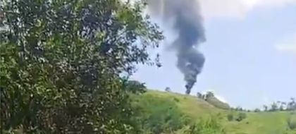 Imagen de  En video: derribaron un helicóptero de la Policía en Amalfi con un dron