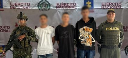 Imagen de Tres capturados en Rionegro por porte ilegal de armas y presunta planeación de actos vandálicos