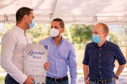 Imagen de  Entregan fajas viales para dar inicio al primer kilómetro de la doble calzada La Ceja – Rionegro