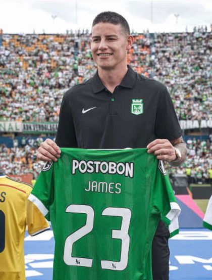 James Rodríguez viajará con Nacional a Bogotá