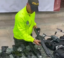 Incautan arsenal en Yumbo, hay hasta drones