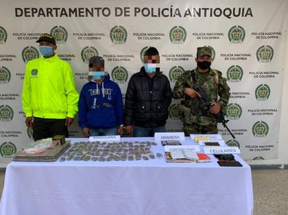 Imagen de  Caen alias «Borracho» y «El Enano», señalados de dinamizar el microtráfico en Marinilla