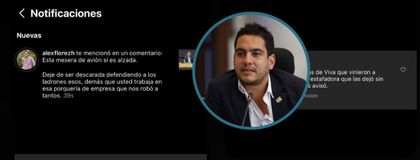 Imagen de  “Esta mesera de avión sí es alzada”: senador Alex Flórez atacó a trabajadora de Viva Air