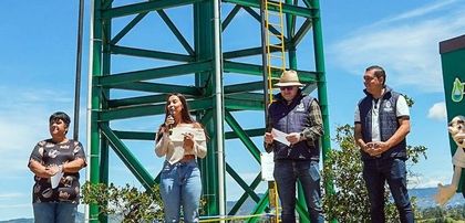 Imagen de  Inauguraron el Tanque de San Judas que permitirá que más de 4 000 marinillos tengan agua potable permanentemente