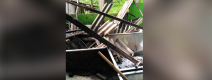 Imagen de Techo de un trapiche comunitario en Puerto Venus se cayó: 15 familias están afectadas