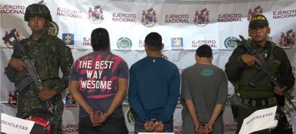 Imagen de Capturaron a tres personas, presuntamente vinculadas al Clan del Golfo, en Nariño