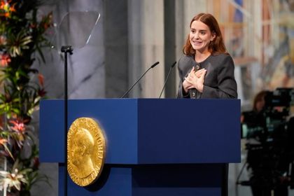 Imagen de  Machado dedica el Nobel de la Paz a todos los venezolanos y a los líderes que la apoyaron