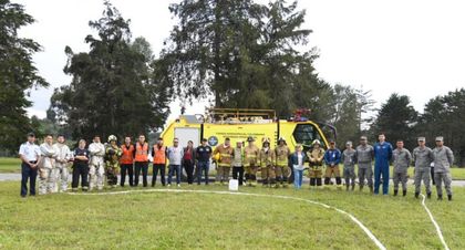 Imagen de  Así se prepara el Cacom 5 ante incendios y emergencias en el aeropuerto José María Córdova
