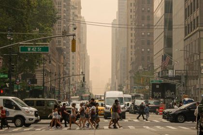 Imagen de  El humo de cientos de incendios forestales en Canadá se ha desplazado hasta Estados Unidos: varias zonas en alerta
