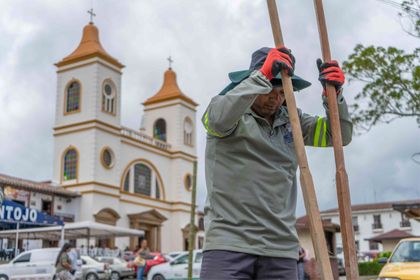 Imagen de La Unión se prepara para sus Fiestas Folclóricas de la Papa. Hoy inició el encarpado