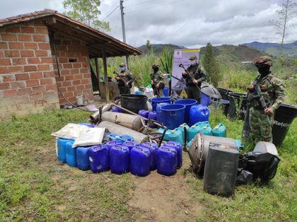 Imagen de  Desmantelan laboratorio de cocaína en límites entre Guarne y Concepción