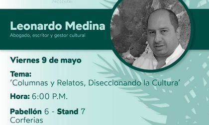 Leonardo Medina presentará libro en la Filbo