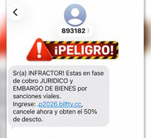 Cuidado con mensaje falso de embargo que llega a los celulares, advierten que es una estafa