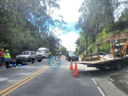 Imagen de Vía Las Palmas-Don Diego, cerrada por accidente que deja a un motociclista muerto