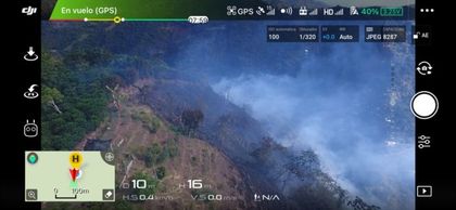 Imagen de En imágenes: avanza atención del incendio forestal en corregimiento San José de La Ceja