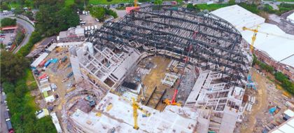 Imagen de  Arena Primavera, el escenario de espectáculos que están construyendo en Sabaneta, logró cierre financiero del proyecto